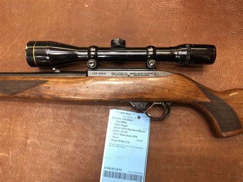 Ruger 1022 Standard Beech 22 Lr Rifle Second Hand Guns For Sale