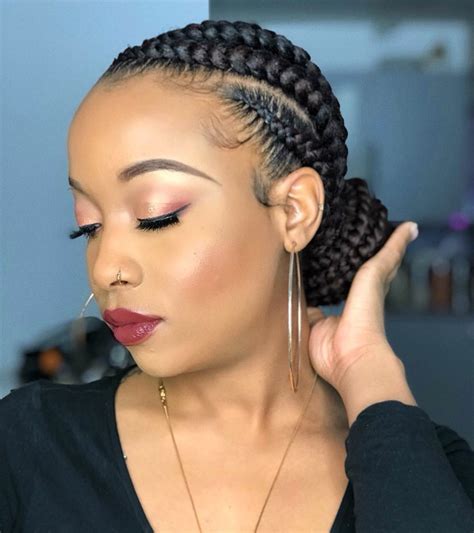 This feminine and chic braided hairstyle is perfect for braiding and bun enthusiasts alike. 30 Best Cornrow Braids and Trendy Cornrow Hairstyles for ...