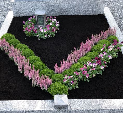 Mustergräber Grabbepflanzung Blumenarrangements Diy Grabgestaltung