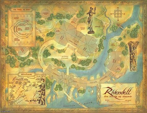 Rivendell Map Middle Earth Map Middle Earth Tolkien