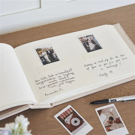 Wedding Guest Book Velvet Wedding Photo Album For All Instax Etsy