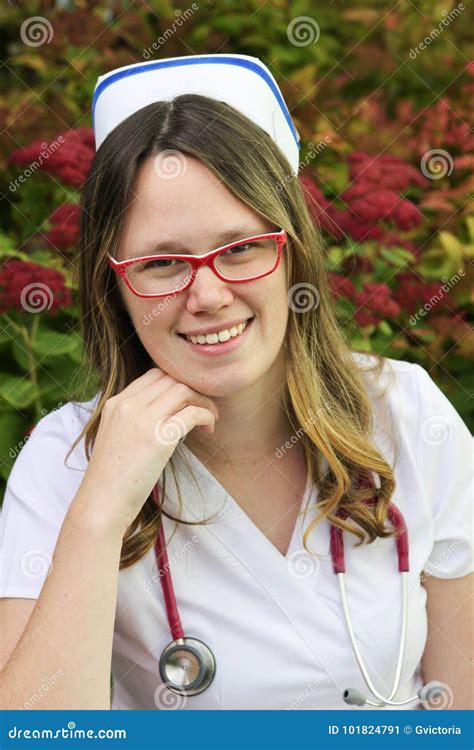 Young Nurse With Cap Stock Image Image Of Young Happy 101824791