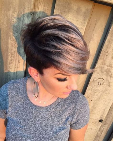 2021 Update Short Ombre Pixie Haircuts And Hair Colors