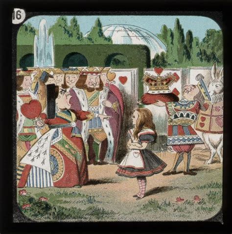 Alice In Wonderland In Vintage Magic Lantern Slides Based On Sir