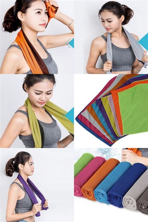 Visit To Buy Newest Creative Double Color Cold Towel Exercise Sweat