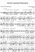 Himno nacional Mexicano - Sheet music for Piano