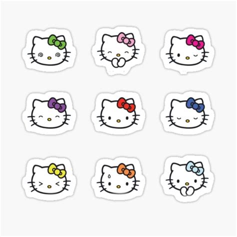 Decals And Skins Laptop 23 Sticker Pack Genx Stickers Multi Coloured Cat