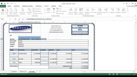 Como Hacer Una Factura En Excel