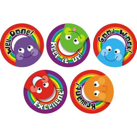 Rainbow Reward Stickers School Award Stickers