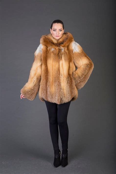 Luxury T Canadian Red Fox Fur Coat Fur Jacket Full Skin Etsy