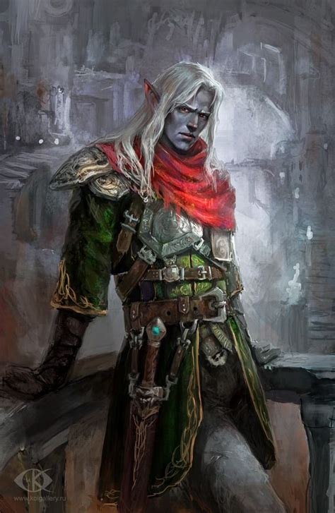 Orpheu Elfo Negro Bardo Informante De Bastión Oscuro Elves Fantasy
