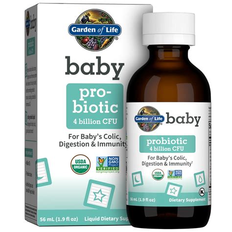 Garden Of Life Baby Probiotic Liquid 4 Billion Cfu 19 Fl Oz 56