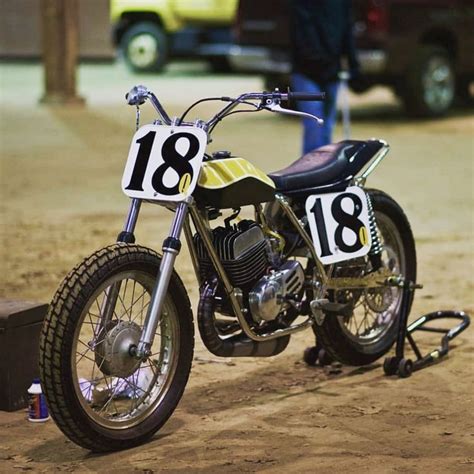 Vintage Yamaha Flat Tracker Motorcycle Tracker Motorcycle Flat Track