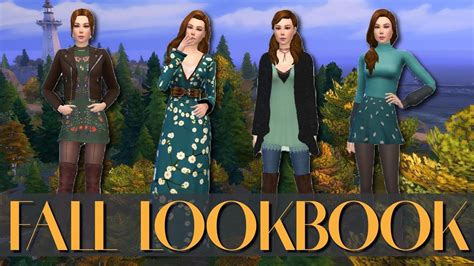 Fall Lookbook Maxis Match Cc The Sims 4 Cc List And Links Youtube