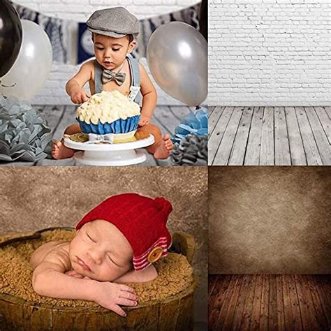 Allenjoy 2 Pieces Photography Backdrop For Newborn Baby