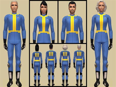 Mod The Sims Fallout 4 Vault Jumpsuit