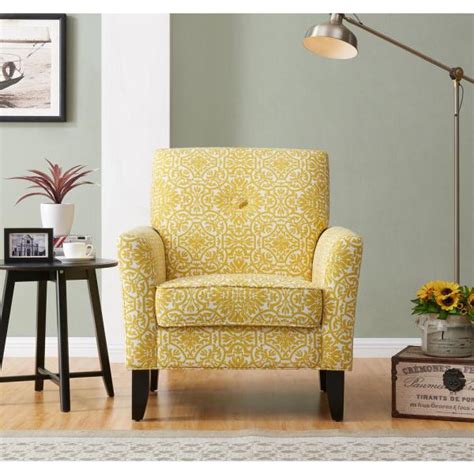 Living Room Yellow Accent Chair