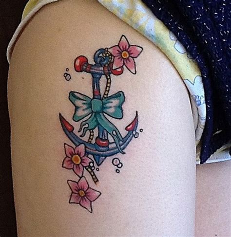 50 Cute Anchor Bow Tattoos Collection