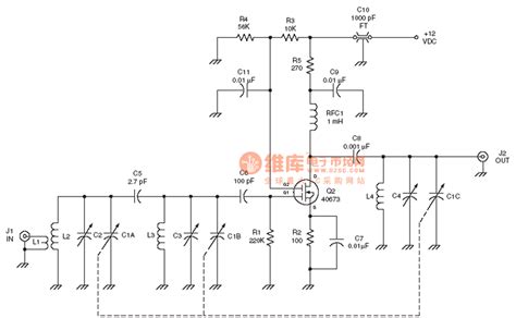 The Amplier Circuit Of The Radio Frequency Dual Gate Mosfet Rf