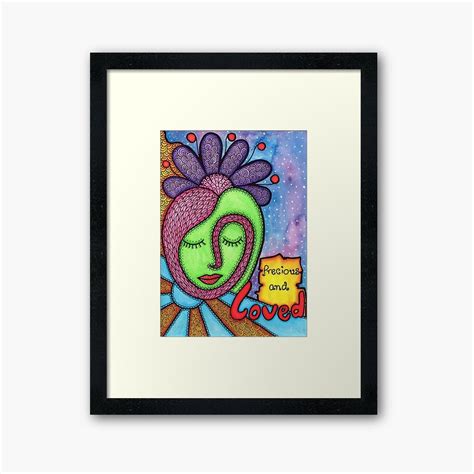 Precious And Loved Framed Print By Coloringiship In 2020 Wall Art