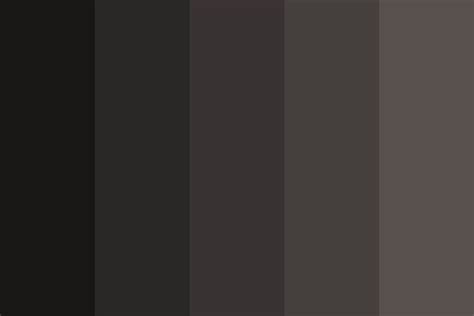 Warm Black And Dark Grey Color Palette Grey Color Palette Charcoal