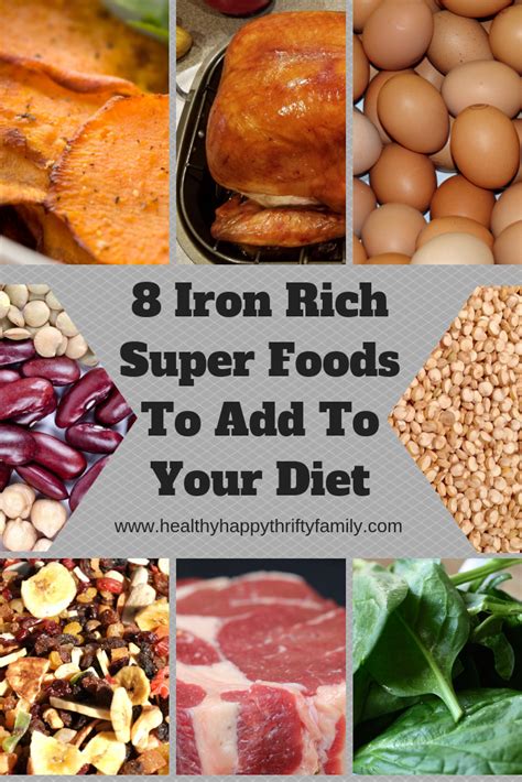 8 Iron Rich Super Foods To Add To Your Diet Healthy Happy Thrifty