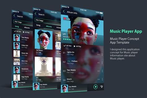 + thousands of playlists created by experts and users. Pin by Eric Yin on WordPress Theme | Music player app, Vintage business cards template, Music ...