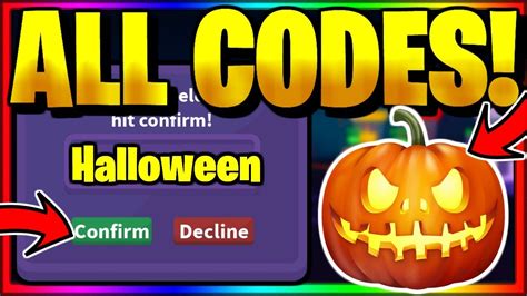 All New Secret Op Working Codes Roblox Halloween Simulator Youtube