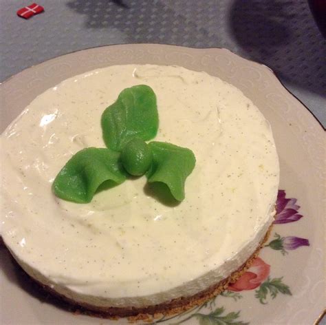 Cheesecake Med Hvid Chokolade Lime Og Vanilje Bagning Med Budget Mm