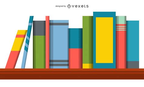 Book Shelf Illustration Vector Download