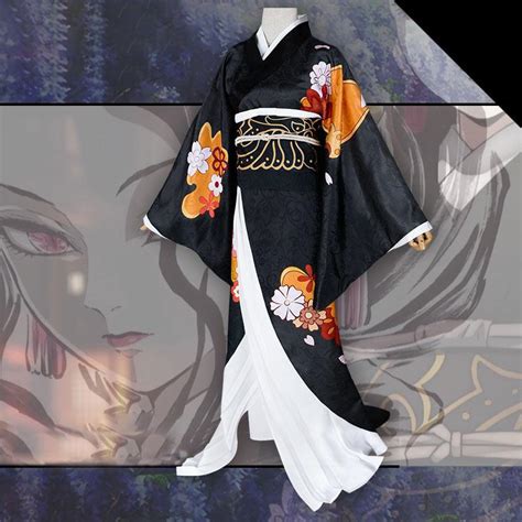 Anime Demon Slayer Kimetsu No Yaiba Cosplay Kibutsuji Muzan Costume
