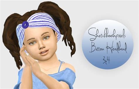 Button Headband Toddler 3t4 At Simiracle • Sims 4 Updates Button