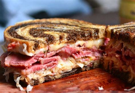 Reuben Sandwich Perfect Combination Of Warm Corned Beef Melted Swiss