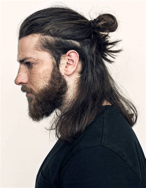 hair style of long hair for man