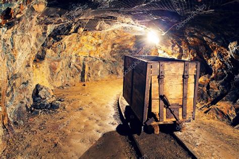 Mine Gold Underground Tunnel Railroad Stock Photo By ©ttstudio 54726261