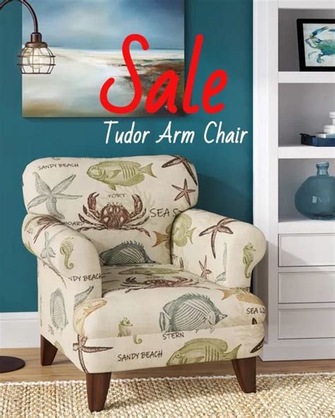 Coastal Upholstered Chairs In Beachy And Nautical Fabrics Chair