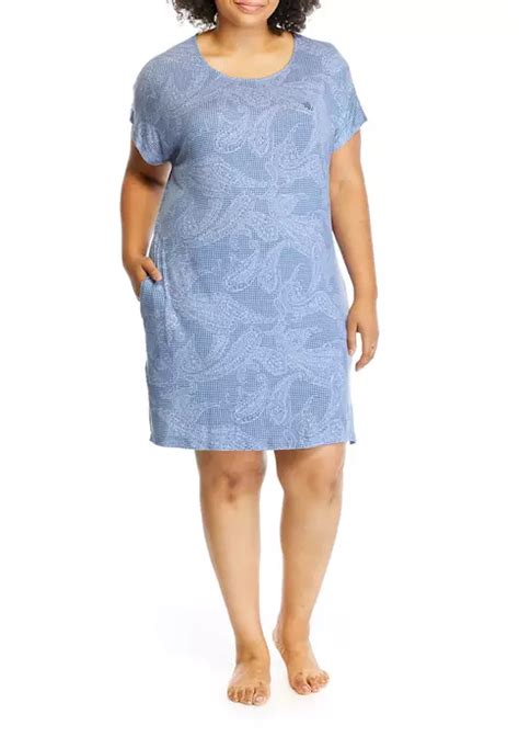 Lauren Ralph Lauren Plus Size Short Sleeve Short Nightgown Belk