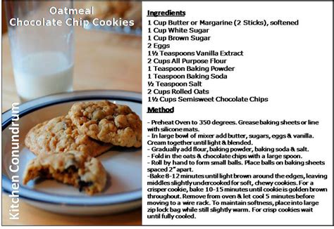 See 4 authoritative translations of chocolate chip cookie recipe in spanish with example sentences and audio pronunciations. Almost Healthy Chocolate Chip Oatmeal Cookies Recipe