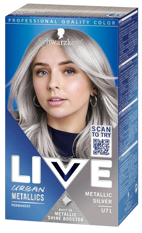 Schwarzkopf Live U71 Metallic Silver Hiusväri Sokos Verkkokauppa