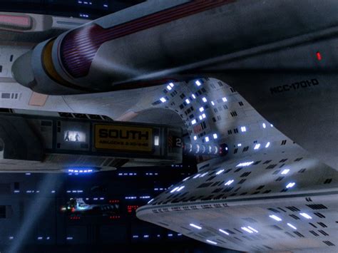 Starfleet Ships Galaxy Class Enterprise D Docked At Starbase 74