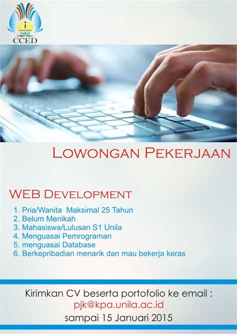 Lowongankerja15.com merupakan situs loker untuk mempublish berbagai informasi lowongan kerja terbaru dan terlengkap secara update setiap hari mulai dari perusahaan bumn, swasta, kementerian, lembaga dan instansi pemerintah lainnya untuk semua pendidikan smp sma smk d1 d2 d3 s1 s2. Lowongan Kerja Lulusan Smp - Loker BUMN