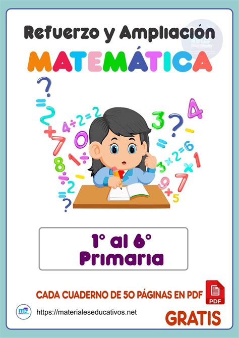 Cuaderno de refuerzo y ampliación matemática primaria PAG PDF Matemáticas de escuela