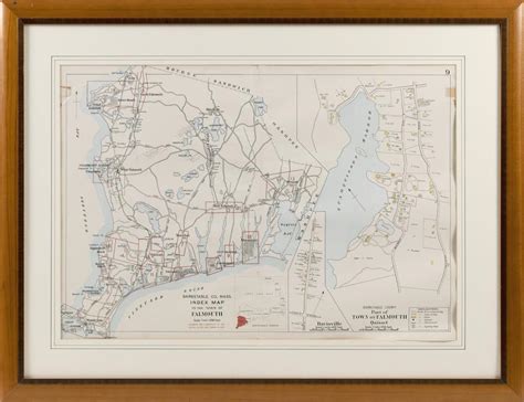 Lot Book Plate Map Part Of Town Of Falmouth Depicts Falmouth