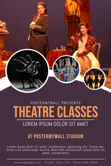 Copy Of Theatre Acting Classes Flyer Template Postermywall
