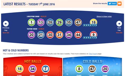 The latest uk 49's results draw was held 4 hours ago, following the teatime draw on sunday, 23rd may 2021. UK 49's Teatime Results | Lotto winning numbers, Lotto ...