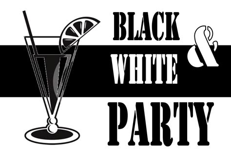 Einladungskarte Black And White Party Einladungskarten Karten