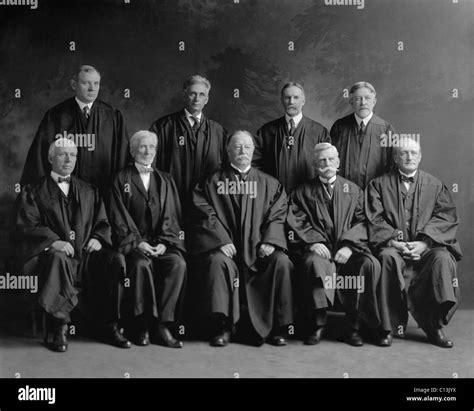 Taft Court United States Supreme Court Group Portrait Center Front Is
