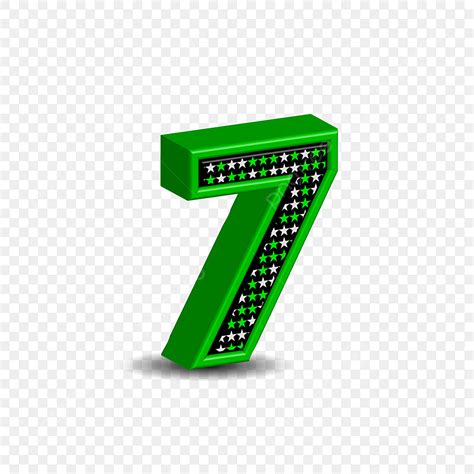 Number 7 Clipart Vector 3d Numbers 7 3d 3d Design Latters Png Image