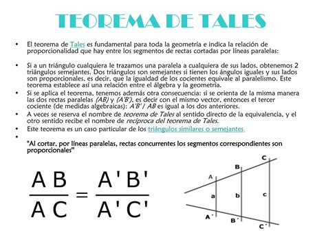 Ppt El Teorema De Tales Powerpoint Presentation Free Download Id
