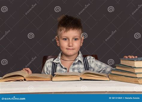 Boy Child Read Book Children Education Stock Image Image Of
